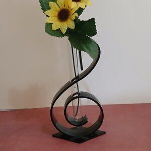 Rare 1948 Treble-Clef Bud Vase w/ Original Box-Henton Plastics-USA